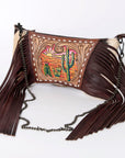 American Darling Cross Body I Hand Tooled Hair-On Genuine Leather Women Bag Western Handbag Purse