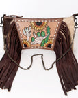 American Darling Cross Body I Hand Tooled Hair-On Genuine Leather Women Bag Western Handbag Purse