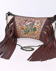 American Darling Cross Body I Hand Tooled Hair-On Genuine Leather Women Bag Western Handbag Purse