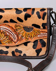 American Darling Cross Body I Hand Tooled Hair-On Genuine Leather Women Bag Western Handbag Purse