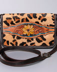 American Darling Cross Body I Hand Tooled Hair-On Genuine Leather Women Bag Western Handbag Purse