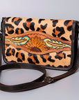 American Darling Cross Body I Hand Tooled Hair-On Genuine Leather Women Bag Western Handbag Purse
