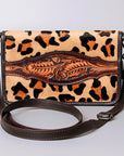 American Darling Cross Body I Hand Tooled Hair-On Genuine Leather Women Bag Western Handbag Purse