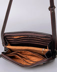 American Darling Cross Body I Hand Tooled Hair-On Genuine Leather Women Bag Western Handbag Purse