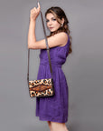 American Darling Cross Body I Hand Tooled Hair-On Genuine Leather Women Bag Western Handbag Purse