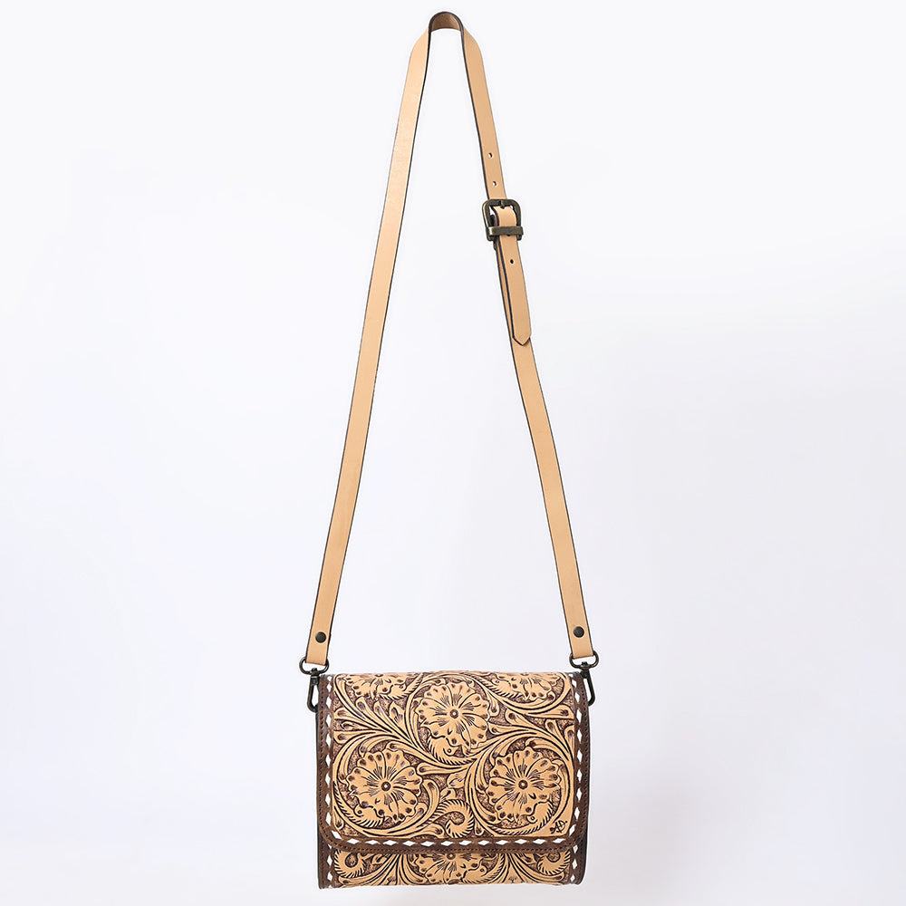 American Darling Hand Tooled Genuine Leather Women Bag Western Handbag Purse
