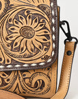 American Darling Hand Tooled Genuine Leather Women Bag Western Handbag Purse