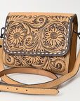 American Darling Hand Tooled Genuine Leather Women Bag Western Handbag Purse