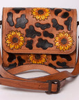 American Darling Hand Tooled Genuine Leather Women Bag Western Handbag Purse