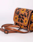 American Darling Hand Tooled Genuine Leather Women Bag Western Handbag Purse