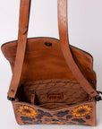 American Darling Hand Tooled Genuine Leather Women Bag Western Handbag Purse