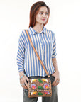 American Darling Hand Tooled Genuine Leather Women Bag Western Handbag Purse