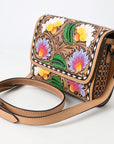 American Darling Hand Tooled Genuine Leather Women Bag Western Handbag Purse