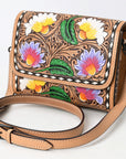 American Darling Hand Tooled Genuine Leather Women Bag Western Handbag Purse