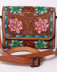 American Darling Hand Tooled Genuine Leather Women Bag Western Handbag Purse
