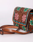 American Darling Hand Tooled Genuine Leather Women Bag Western Handbag Purse