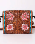 American Darling Hand Tooled Genuine Leather Women Bag Western Handbag Purse