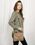 American Darling Hand Tooled Genuine Leather Women Bag Western Handbag Purse