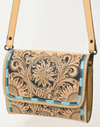 American Darling Hand Tooled Genuine Leather Women Bag Western Handbag Purse
