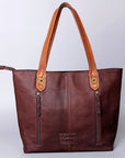 American Darling Tote Hand Tooled Hair-On Genuine Leather Women Bag Western Handbag Purse