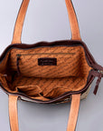 American Darling Tote Hand Tooled Hair-On Genuine Leather Women Bag Western Handbag Purse