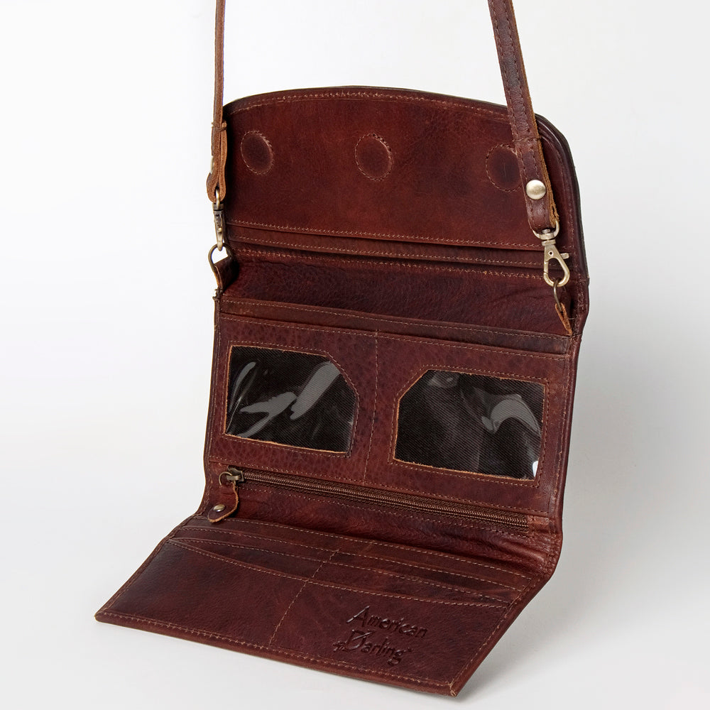 American Darling Wallet Genuine Leather Women Bag Western Handbag Purse