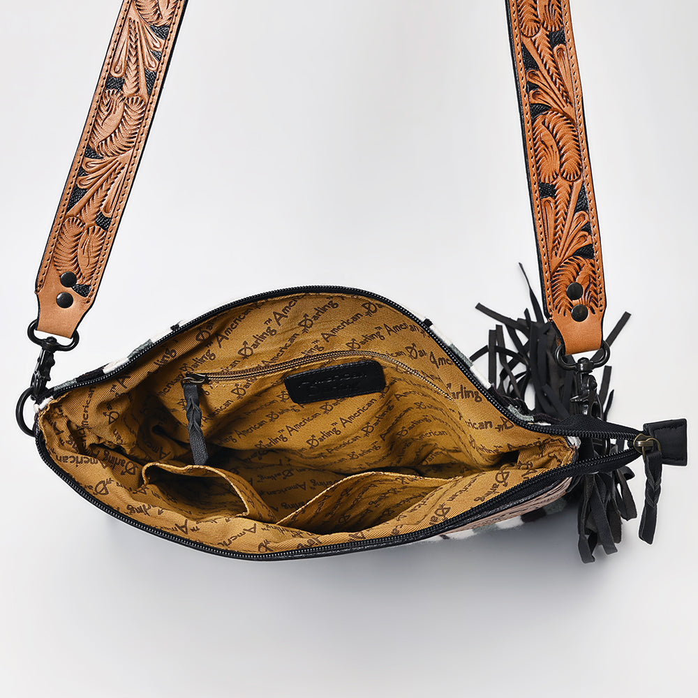 American Darling ADBGZ673 Signature Crossbody Hand Tooled Saddle Blanket Genuine Leather Women Bag Western Handbag Purse