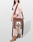 American Darling ADBGZ674 Signature Crossbody Hand Tooled Saddle