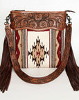American Darling ADBGZ674 Signature Crossbody Hand Tooled Saddle