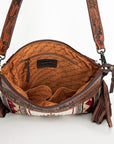 American Darling ADBGZ674 Signature Crossbody Hand Tooled Saddle