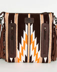 American Darling ADBGZ680 Signature Crossbody Hand Tooled Saddle Blanket Genuine Leather Women Bag Western Handbag Purse