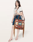 American Darling ADBG1030B Tote Hair-On Genuine Leather women bag western handbag purse