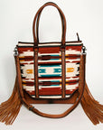 American Darling ADBG1030B Tote Hair-On Genuine Leather women bag western handbag purse