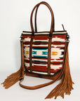 American Darling ADBG1030B Tote Hair-On Genuine Leather women bag western handbag purse
