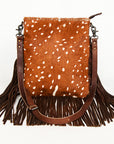 American Darling ADBGS192BQ Messenger Hair-On Genuine Leather Women Bag Western Handbag Purse