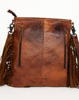 American Darling ADBGS192BR Messenger Hair-On Genuine Leather Women Bag Western Handbag Purse