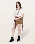American Darling ADBGS178BD Envelope Hair-On Genuine Leather Women Bag Western Handbag Purse