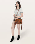 American Darling ADBGS178BE Envelope Hair-On Genuine Leather Women Bag Western Handbag Purse
