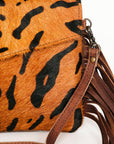 American Darling ADBGS178BE Envelope Hair-On Genuine Leather Women Bag Western Handbag Purse