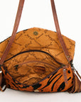 American Darling ADBGS178BE Envelope Hair-On Genuine Leather Women Bag Western Handbag Purse