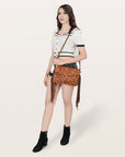 American Darling ADBGS178BF Envelope Hair-On Genuine Leather Women Bag Western Handbag Purse