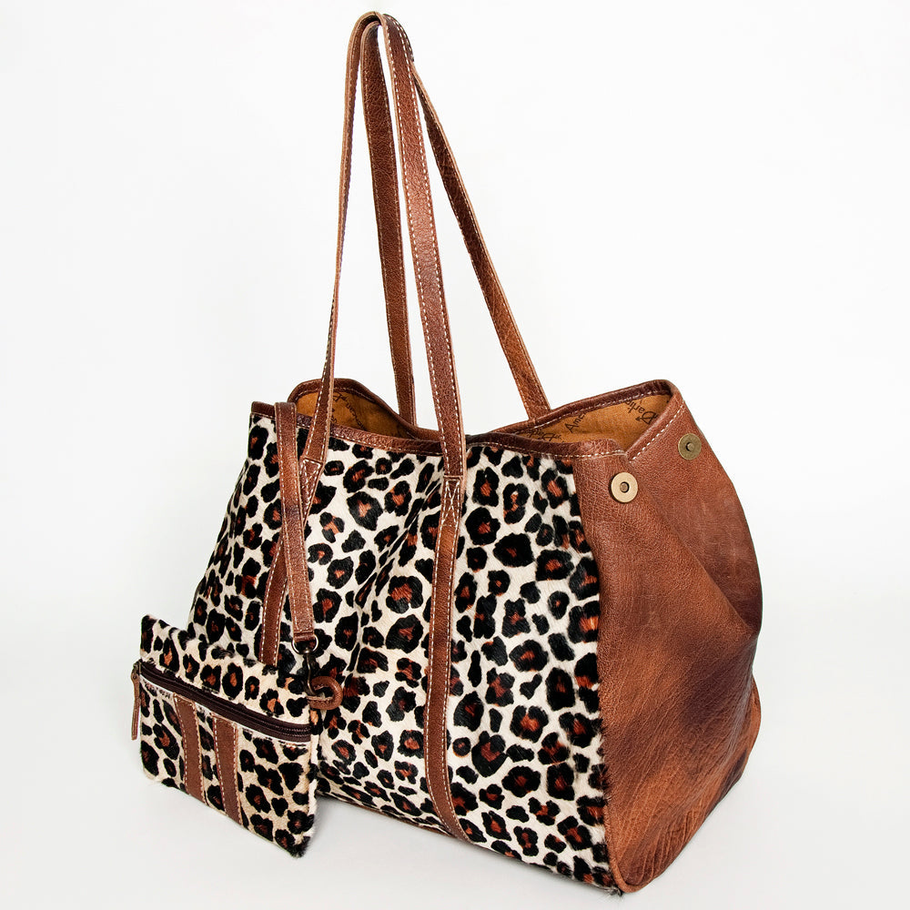 American Darling ADBG1032 Tote Hair-On Genuine Leather Women Bag Western Handbag Purse