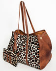 American Darling ADBG1032 Tote Hair-On Genuine Leather Women Bag Western Handbag Purse