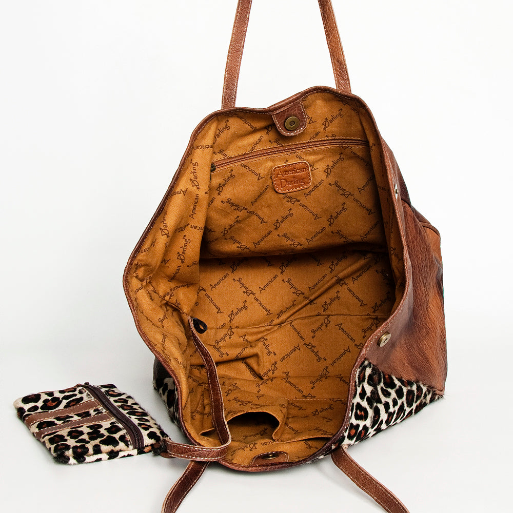 American Darling ADBG1032 Tote Hair-On Genuine Leather Women Bag Western Handbag Purse