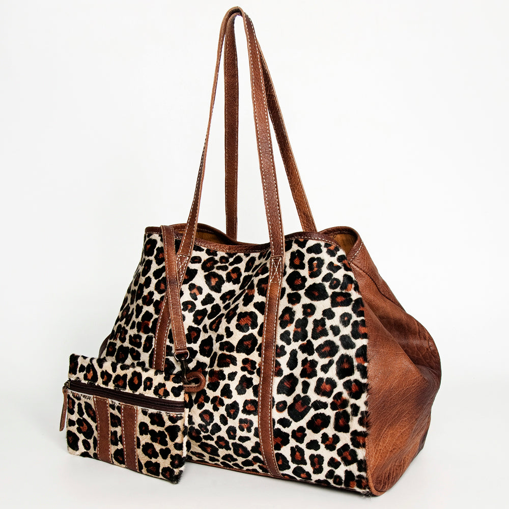 American Darling ADBG1032 Tote Hair-On Genuine Leather Women Bag Western Handbag Purse