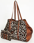 American Darling ADBG1032 Tote Hair-On Genuine Leather Women Bag Western Handbag Purse