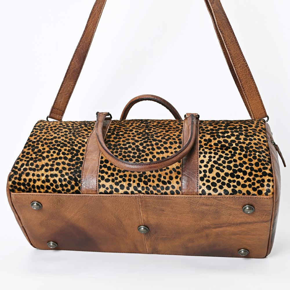 American Darling ADBGS174F Duffel Hair-On Genuine Leather Women Bag Western Handbag Purse