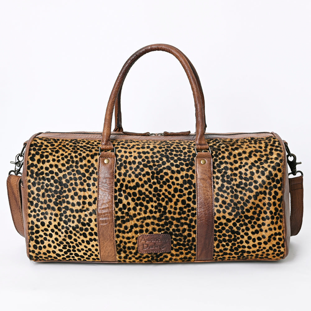 American Darling ADBGS174F Duffel Hair-On Genuine Leather Women Bag Western Handbag Purse
