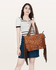 American Darling Tote Hair On Genuine Leather Women Bag Western Handbag Purse