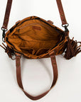 American Darling Tote Hair On Genuine Leather Women Bag Western Handbag Purse